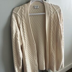 Aritzia Sunday best cable knit cardigan